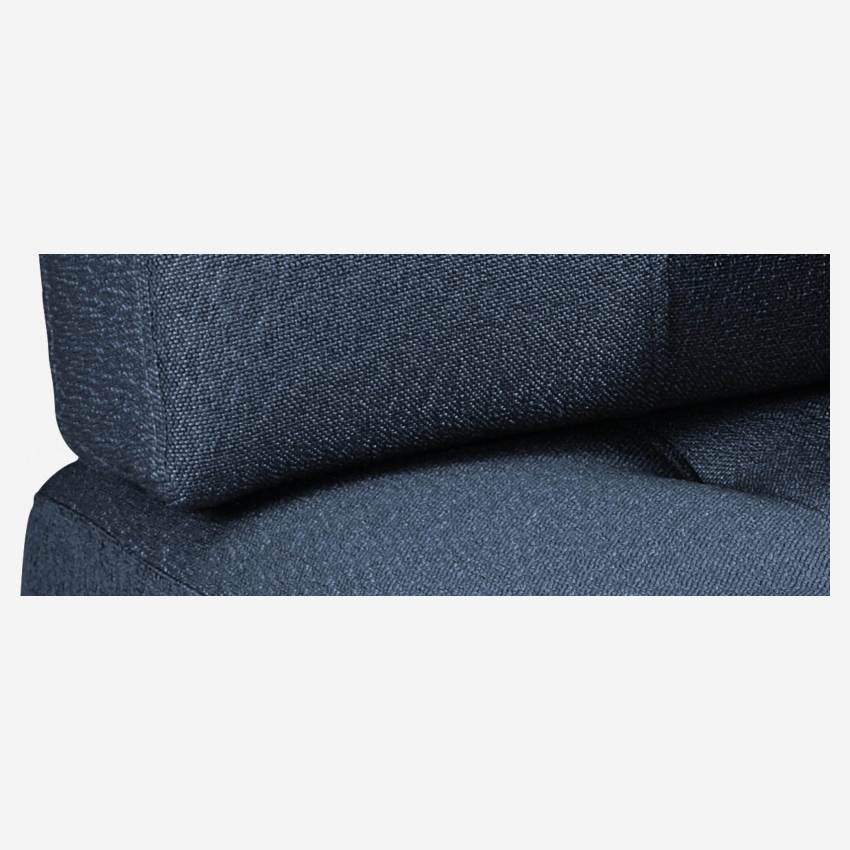 Sofá de tecido de 2 lugares - Azul Marinho