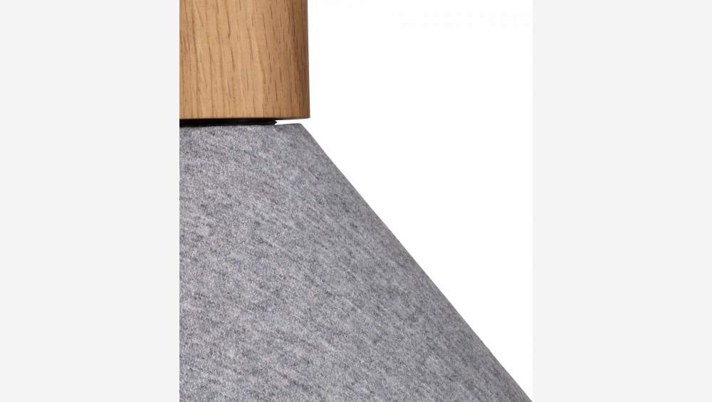 Candeeiro de teto em feltro - 28 x 32 cm - Cinza