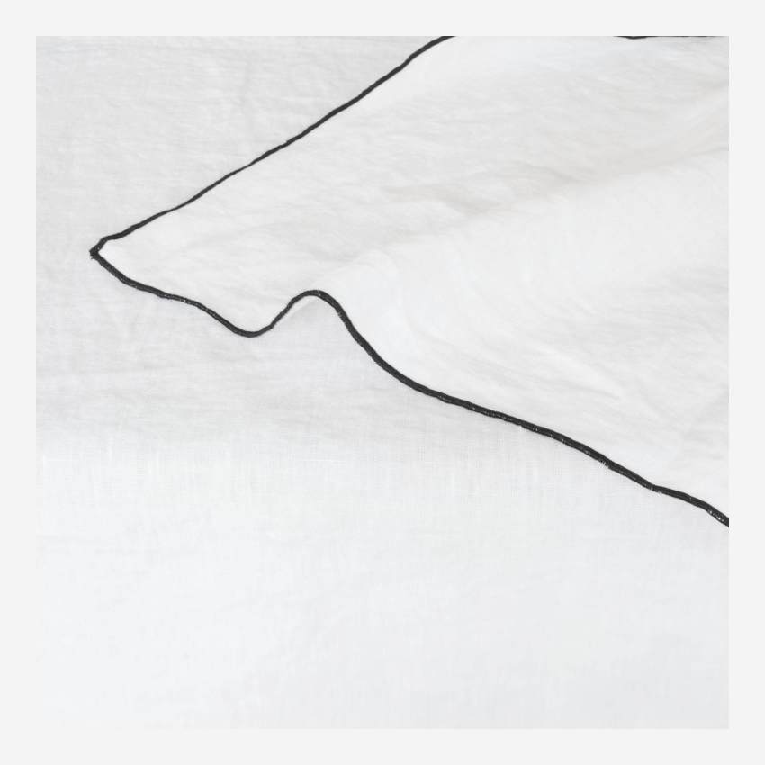 Tischdecke aus Leinen - 150 x 250 cm - Weiß