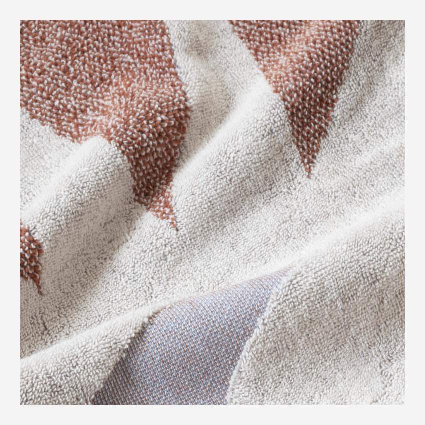 Toalla de playa de algodón - 100 x 180 cm - Diseño sol - Design by Floriane Jacques