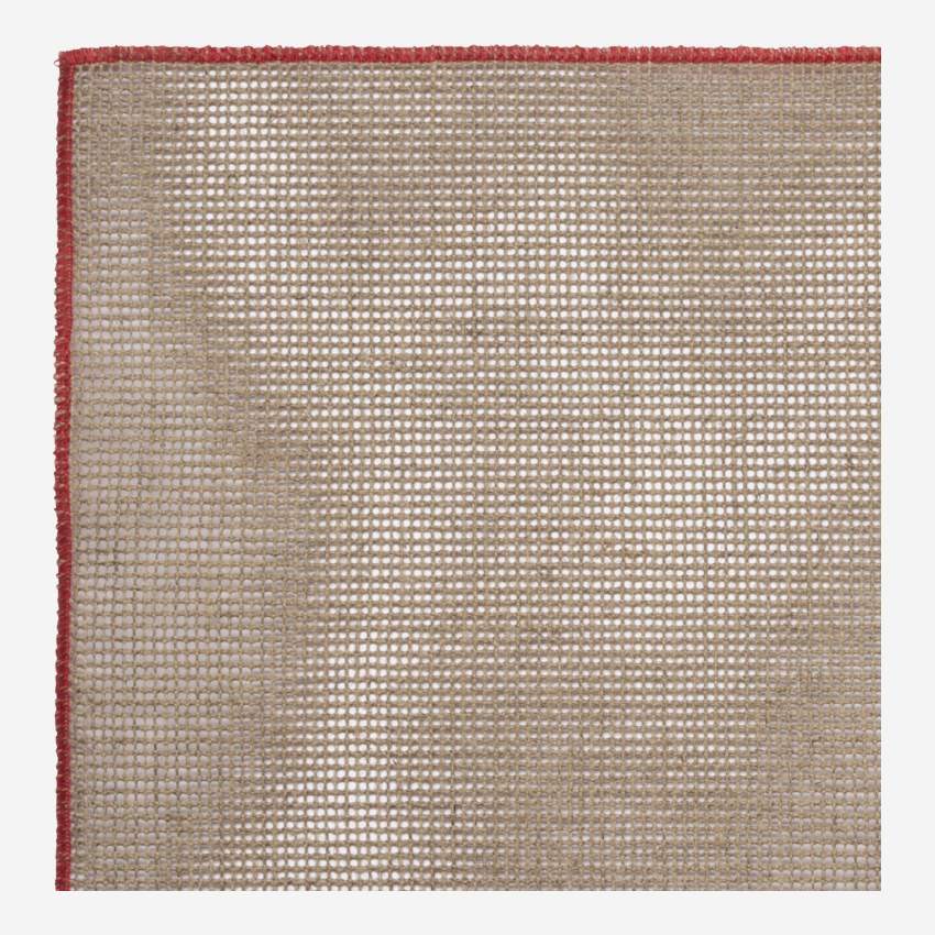 Tischset aus Leinen - 35 x 45 cm - Rot