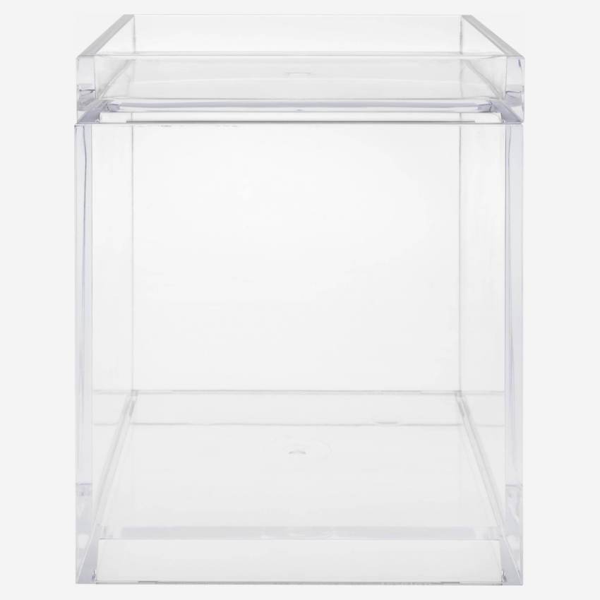 Boîte avec couvercle - 14 x 17,2 x 14 cm - Transparent