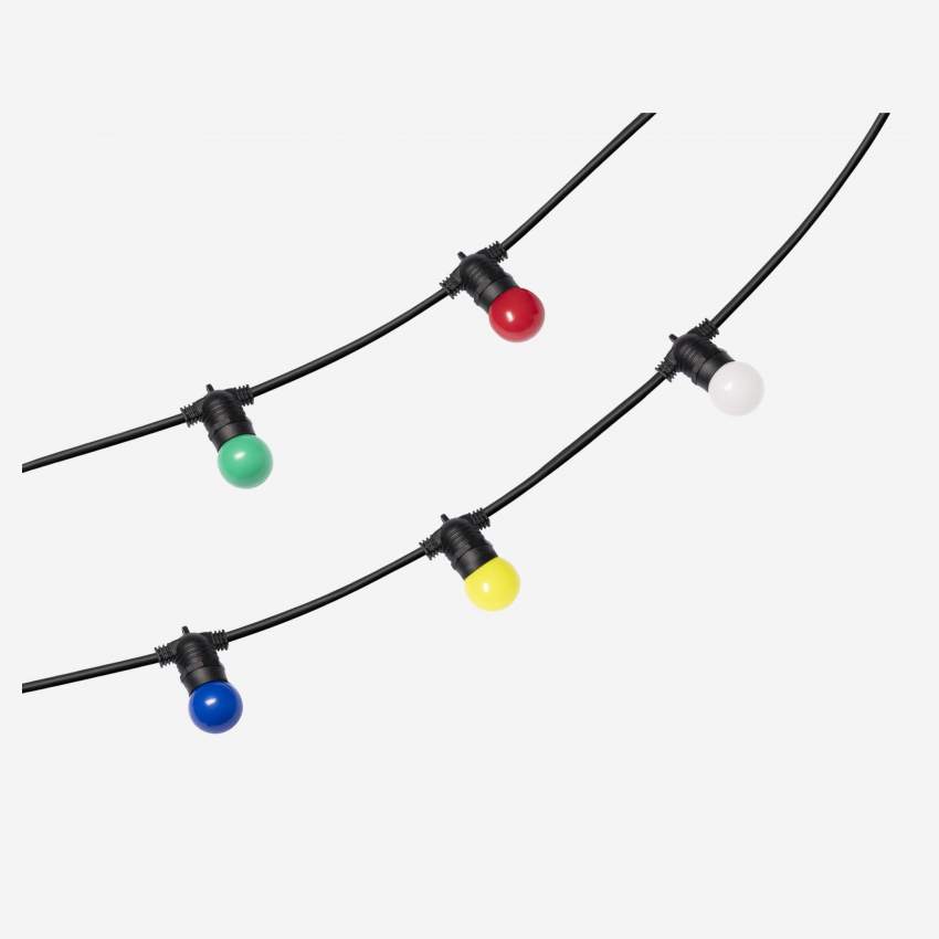 Set 5 bombillas LED E27 para guirnalda de exterior - Multicolor