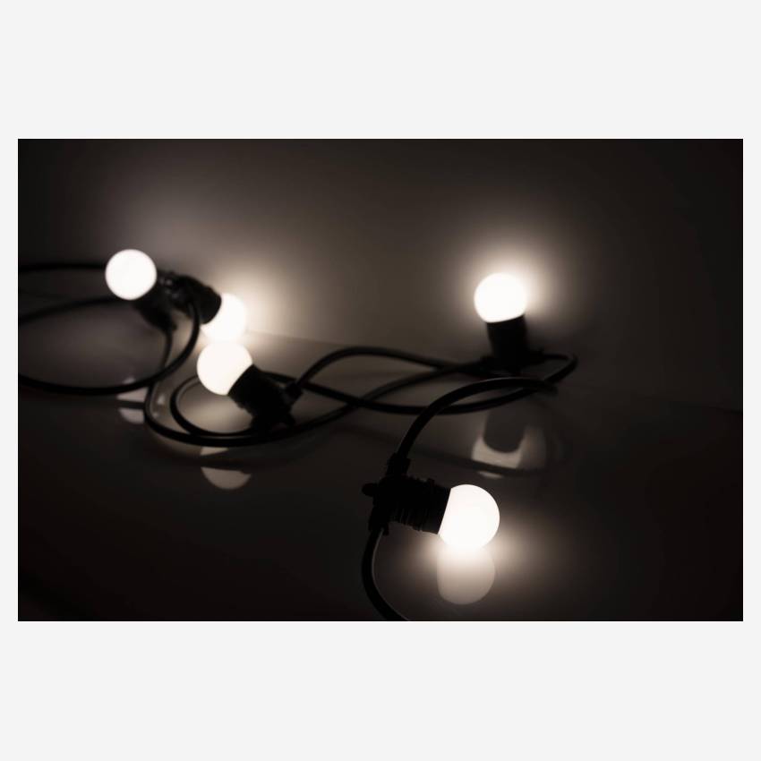 Set di 5 lampadine LED E27 per ghirlande da esterni - Bianco caldo