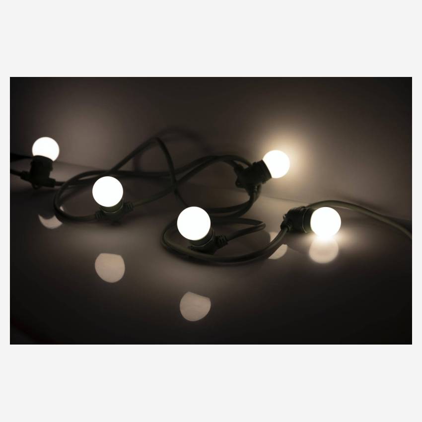 Set van 5 LED E27-lampen voor lichtsnoer - Warm wit