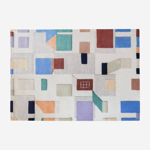 Handgetufteter Teppich aus Wolle - 170 x 240 cm - Bunt - Design by Floriane Jacques