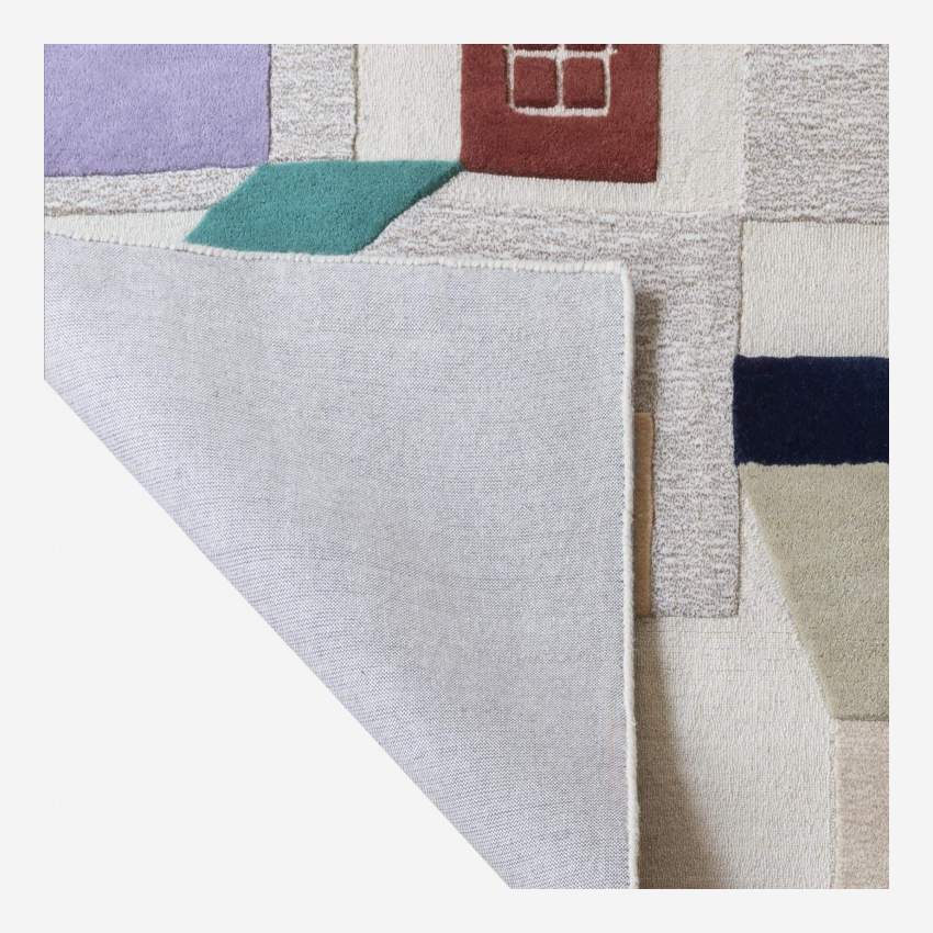 Handgetufteter Teppich aus Wolle - 170 x 240 cm - Bunt - Design by Floriane Jacques