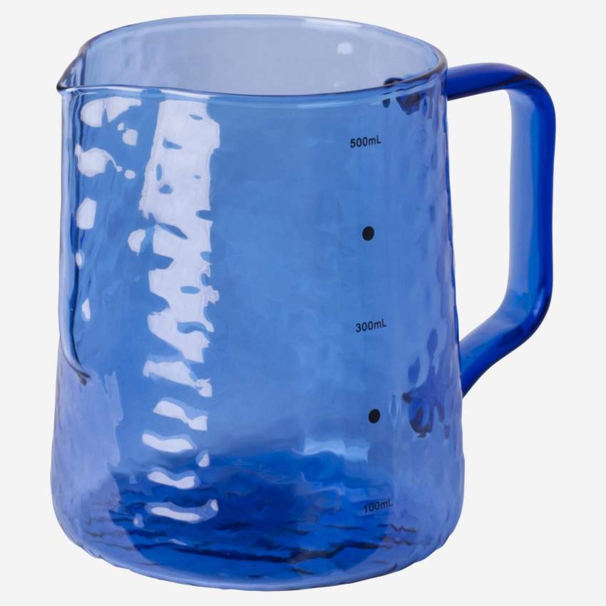 Cafetière en verre - 550 ml - Bleu