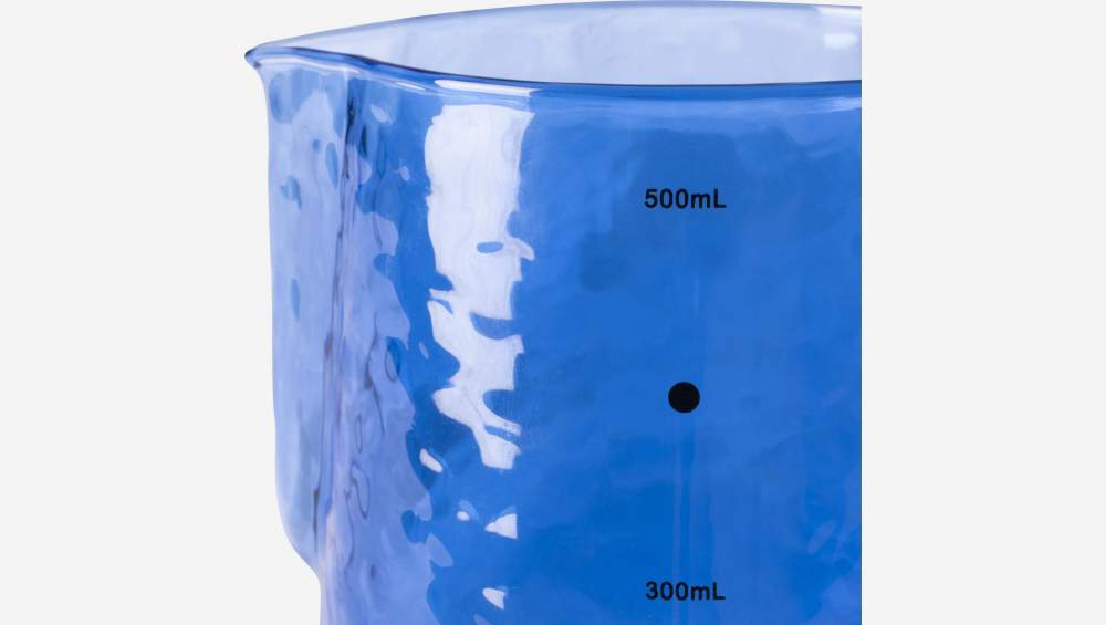 Kaffeekanne aus Glas - 550 ml - Blau