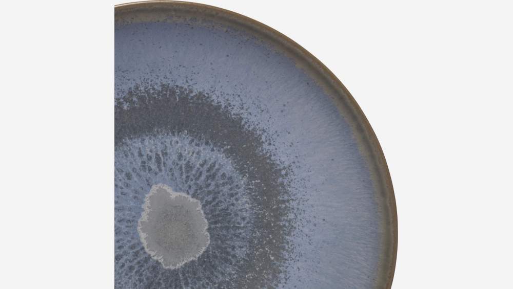 Piattino di arenaria - 16 cm - Blu e marrone