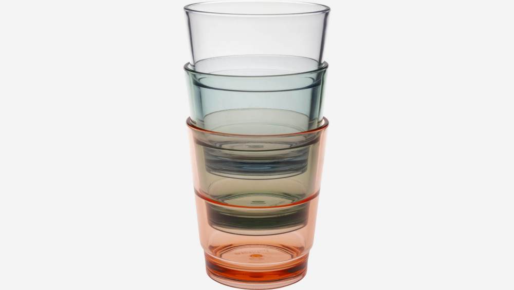 Bicchiere in acrilico - 325 ml - Corallo