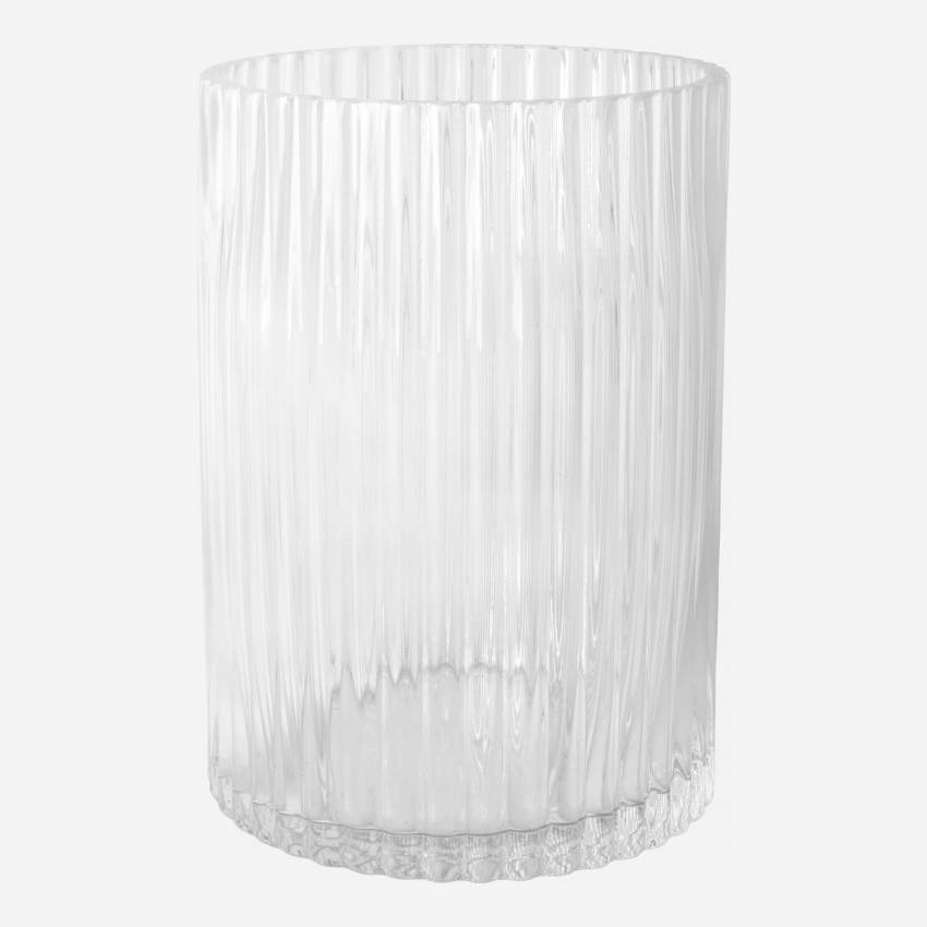 Vase aus geblasenem Glas - 20 x 27 cm - Transparent