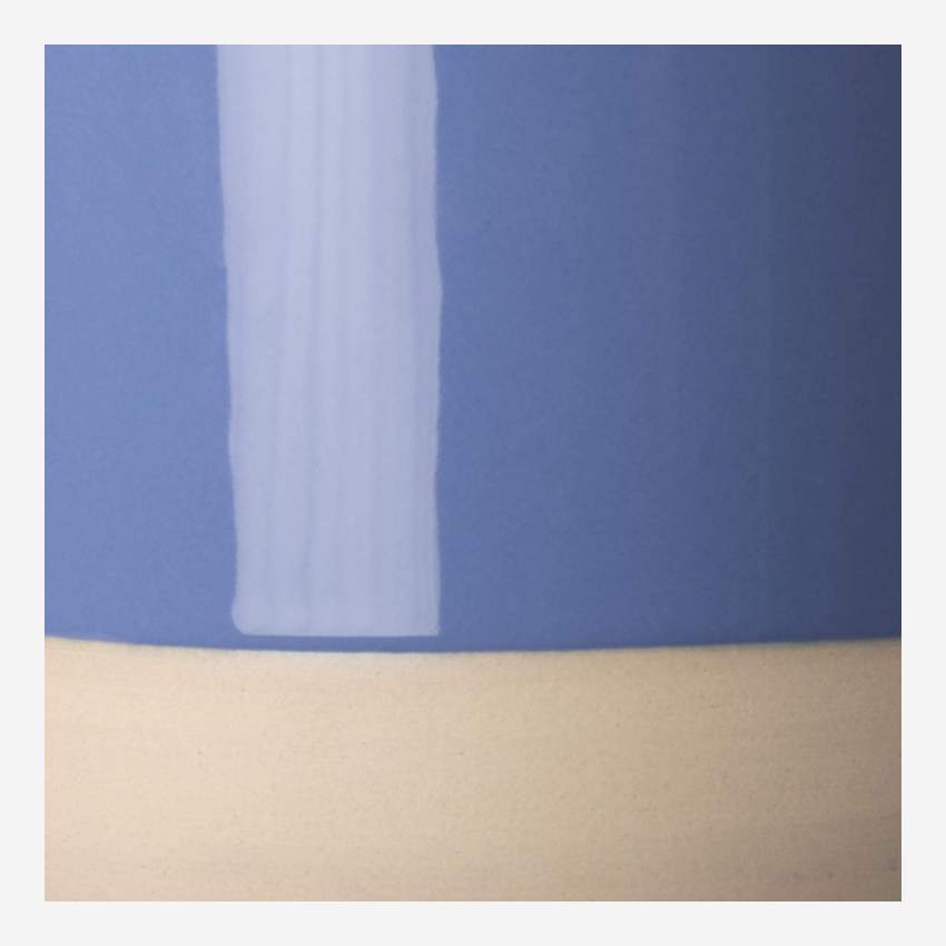 Macetero de Gres - 21 x 22 cm - Azul