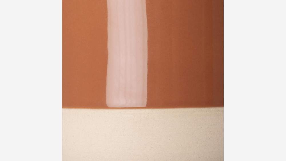 Übertopf aus Sandstein - 17 x 19 cm - Braun