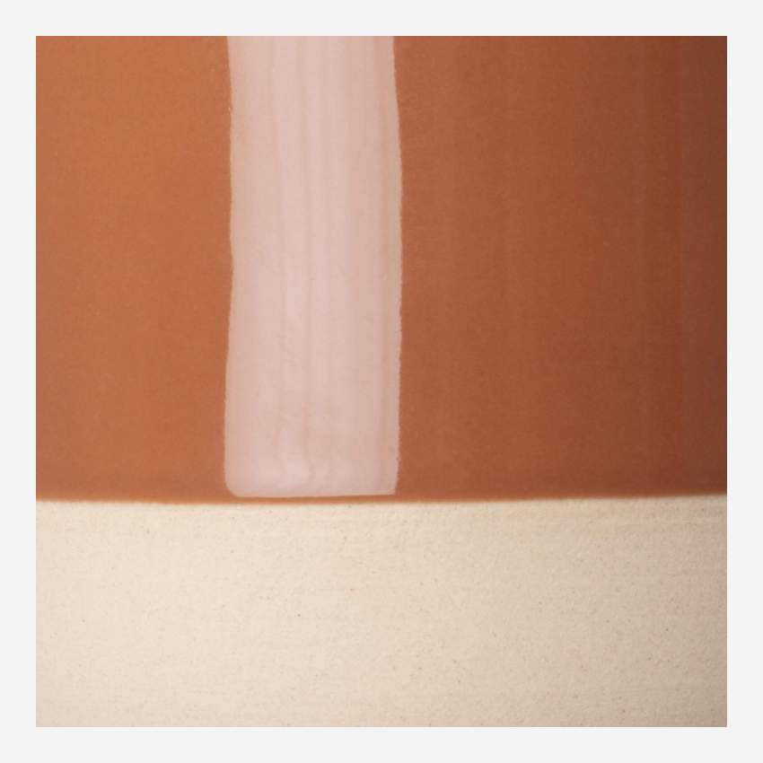Steengoed bloempot - 17 x 19 cm - Bruin