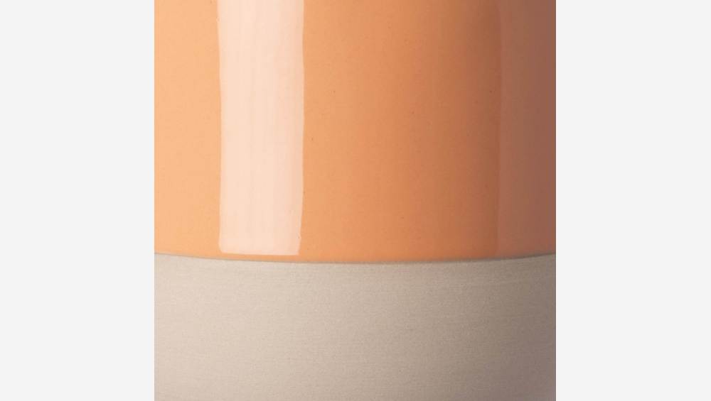 Steengoed bloempot - 13 x 12 cm - Oranje