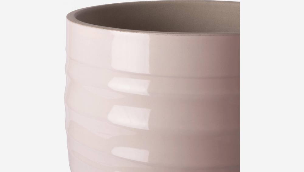 Vaso em cerâmica - 18 x 17 cm - Bege