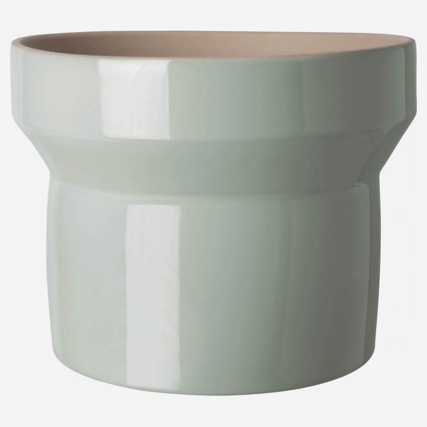 Vaso em cerâmica - 17 x 22 cm - Cinzento