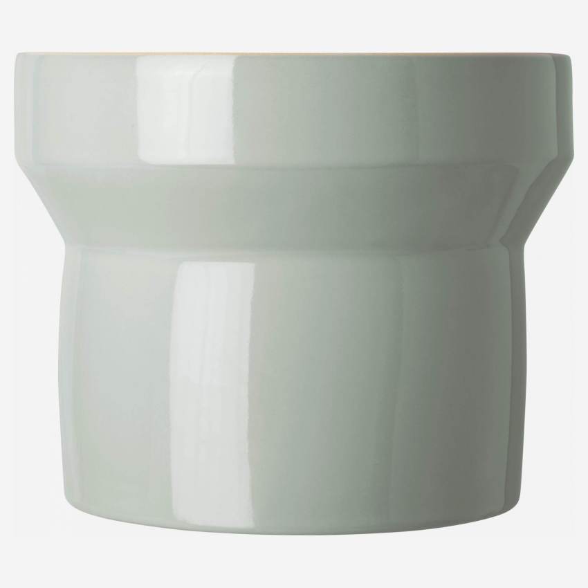 Vaso em cerâmica - 17 x 22 cm - Cinzento