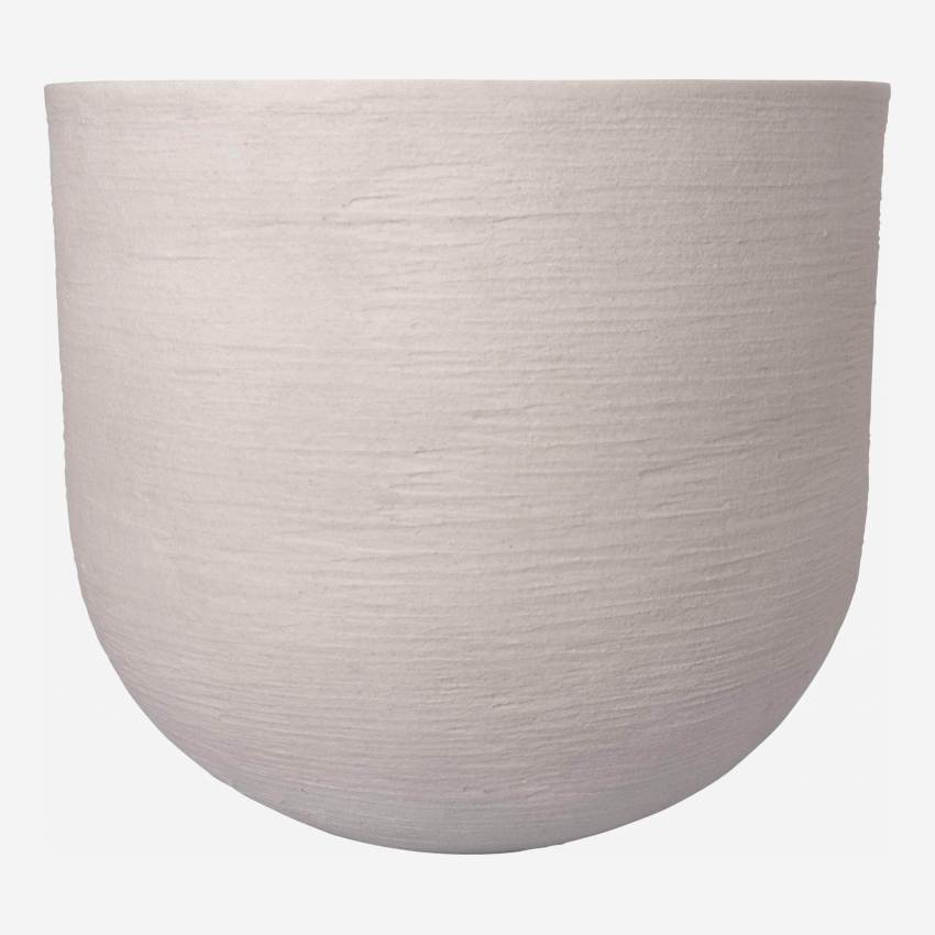 Vaso em cimento - 35 x 31 cm - Bege
