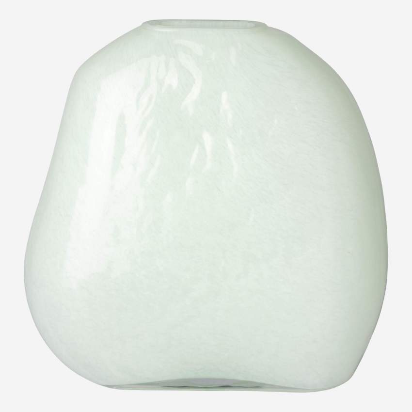Vaas van geblazen glas - 28 cm - Groen