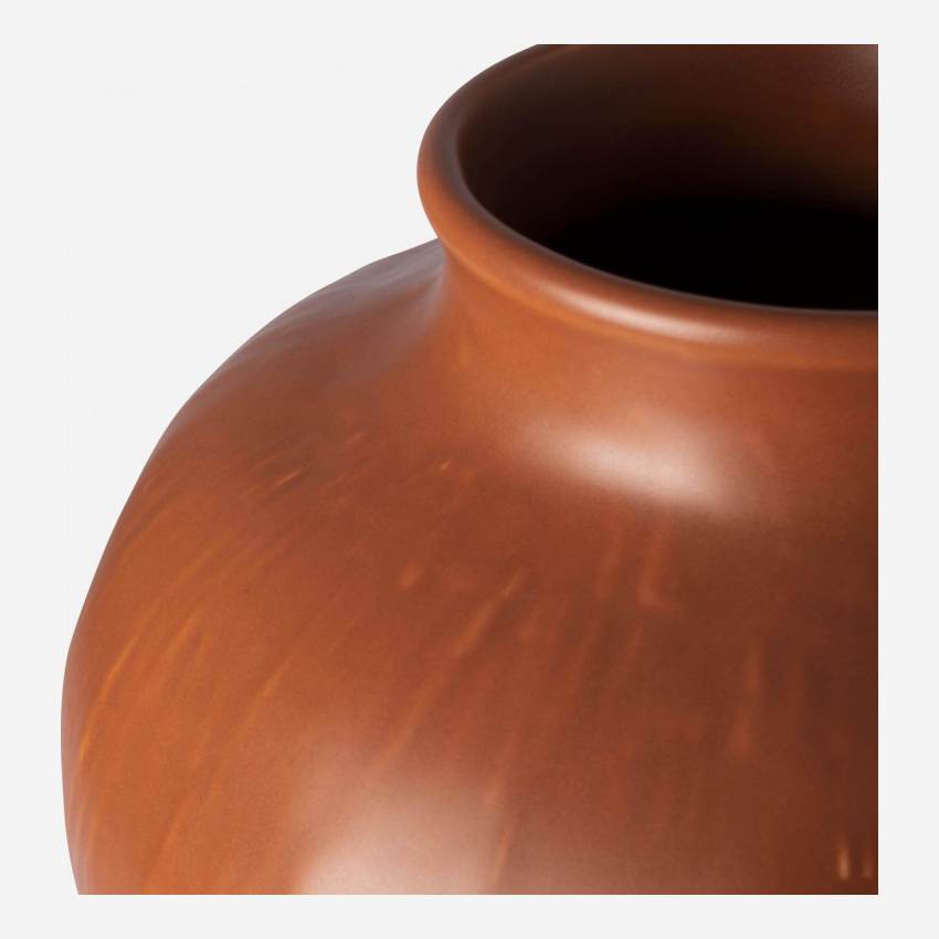 Vaso in arenaria - 23 x 27 cm - Marrone
