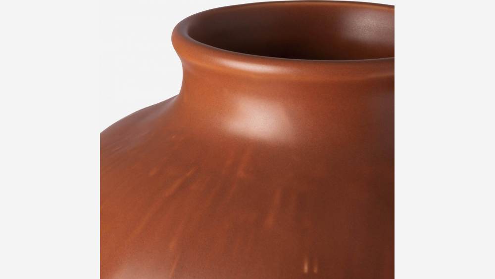 Vase aus Sandstein - 23 x 27 cm - Braun