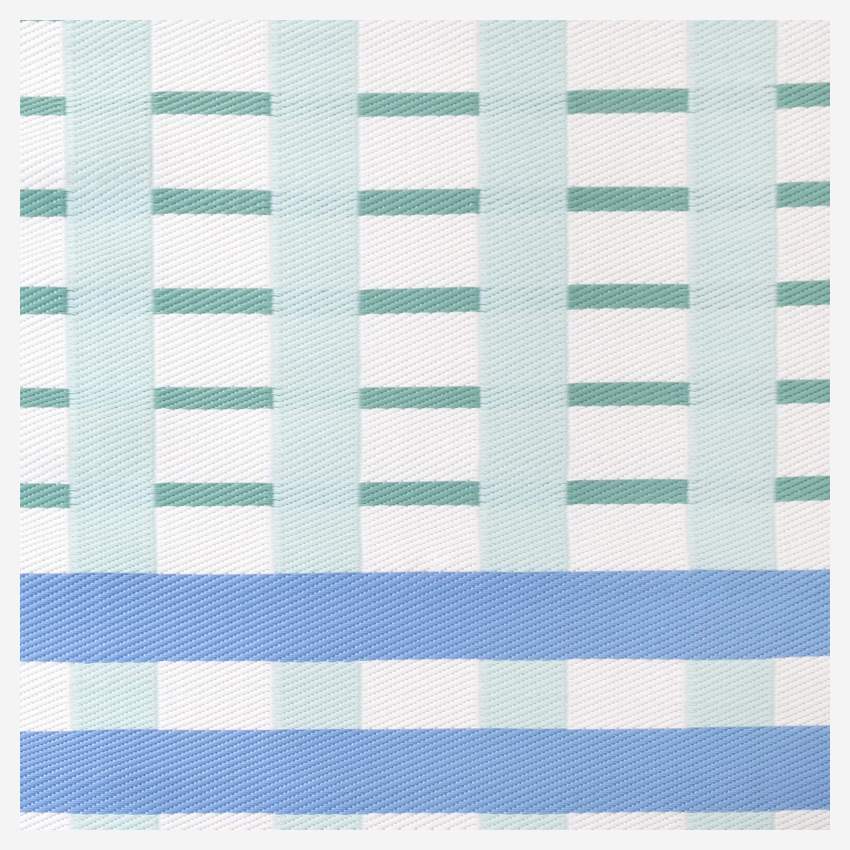 Outdoor-Teppich - 180 x 240 cm - Muster in Grün und Blau - Design by Floriane Jacques