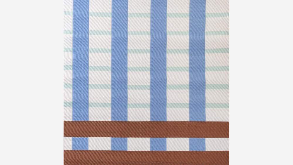 Outdoor-Teppich - 180 x 240 cm - Muster in Blau und Braun - Design by Floriane Jacques