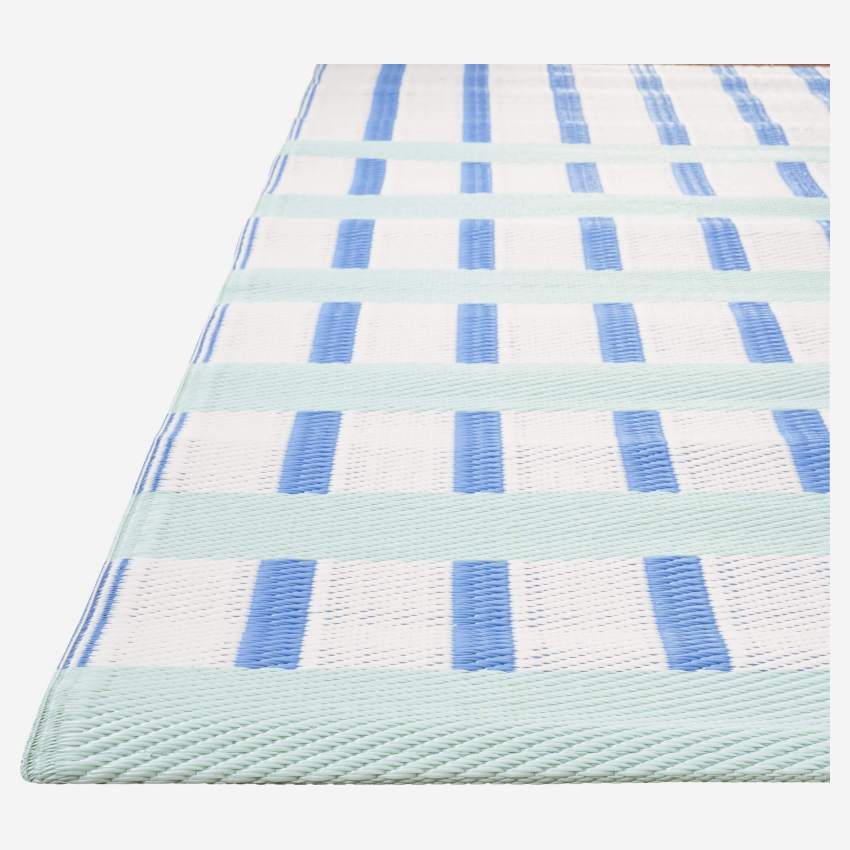 Outdoor-Teppich - 120 x 180 cm - Muster in Grün und Blau - Design by Floriane Jacques