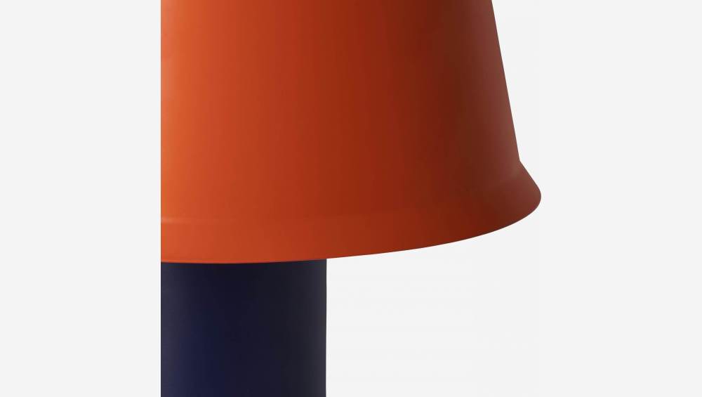Lámpara de mesa de metal - Azul y bermellón - Design by Frédéric Sofia