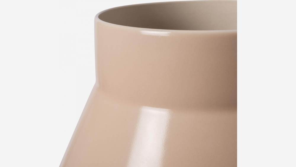 Vase aus Sandstein - 25 x 16 cm - Rosafarben - Design by Frédéric Sofia