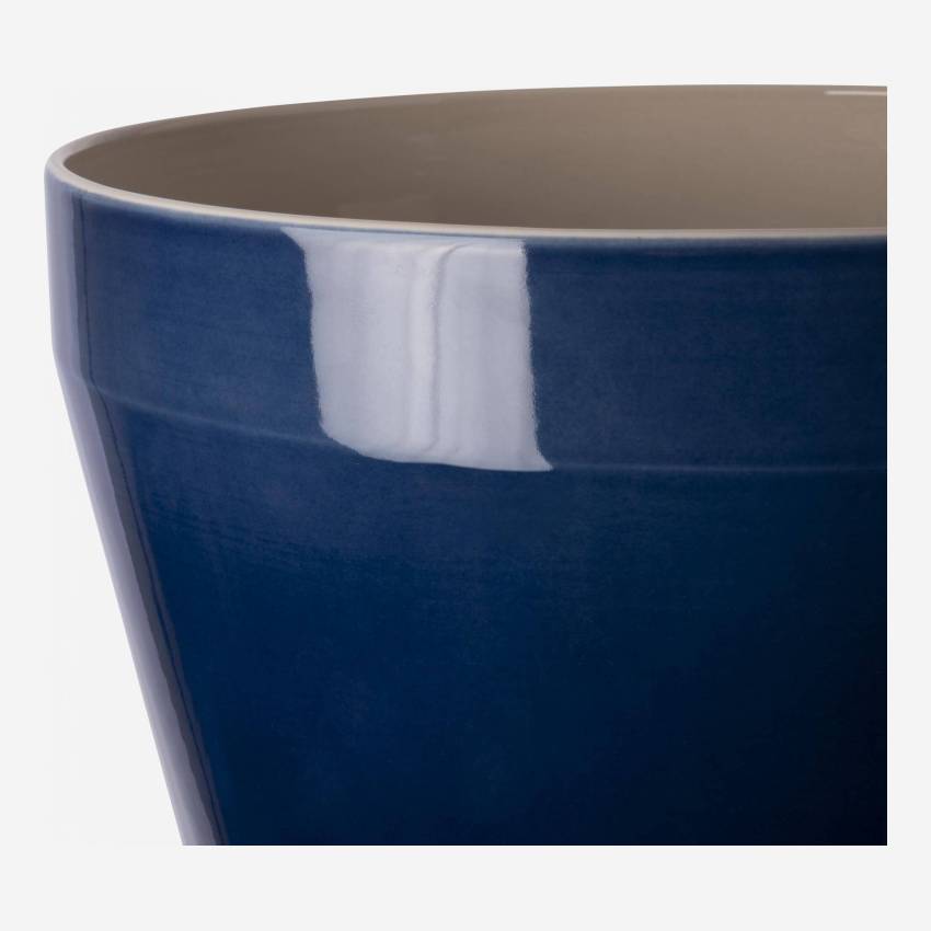 Vase aus Sandstein - 24 x 38 cm - Blau - Design by Frédéric Sofia