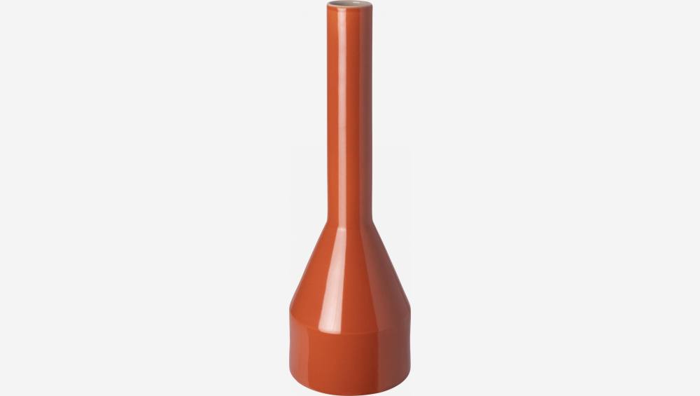 Vase aus Sandstein - 10 x 30 cm - Orange - Design by Frédéric Sofia