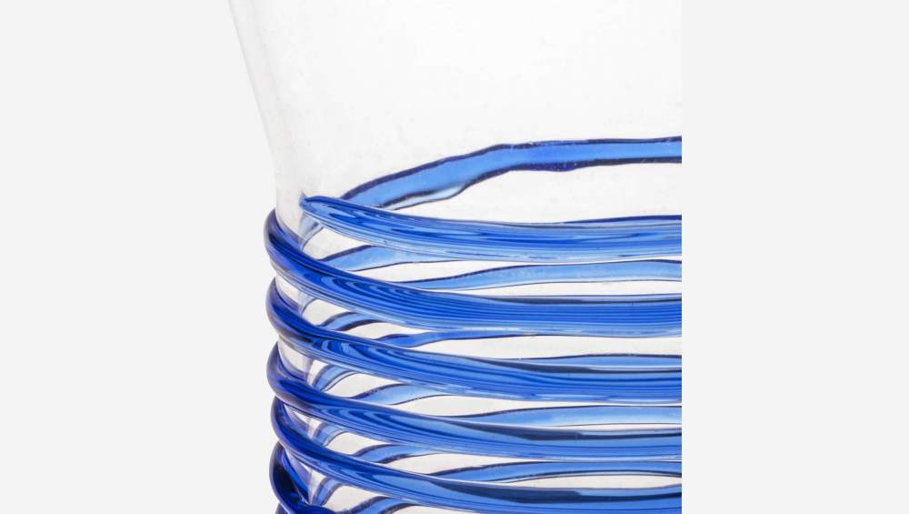 Copo em vidro - 260 ml - Azul - Design by Chloé Le Cam