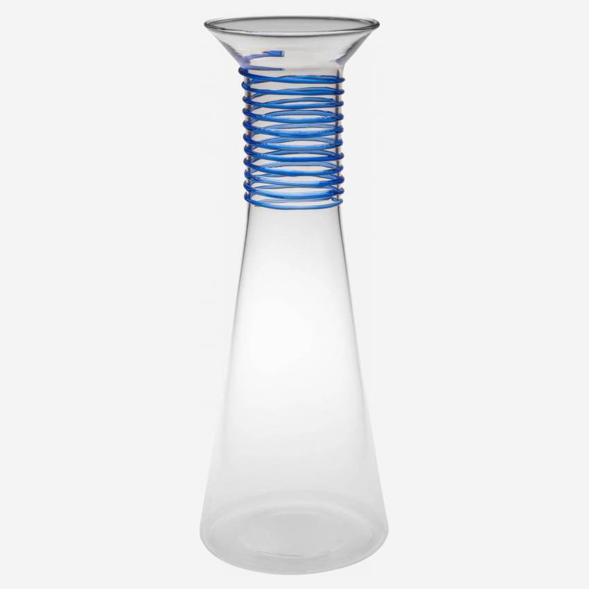 Jarra de vidrio - 1,1 L - Azul - Design by Chloé Le Cam