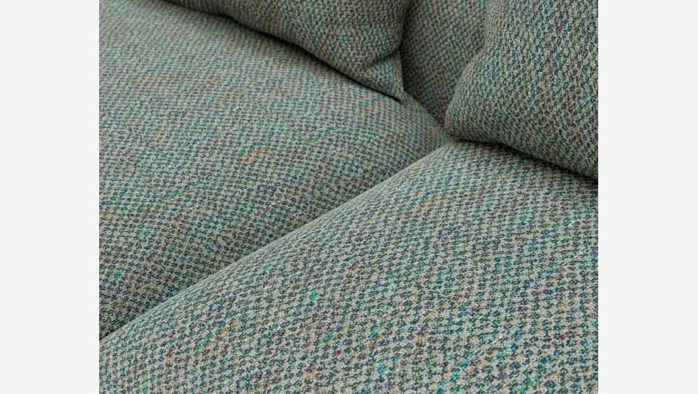 Sofá de canto esquerdo em tecido Bellagio - Cinza esverdeado 