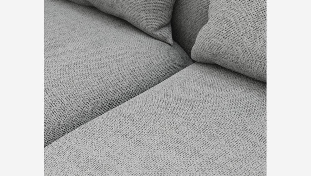 Sofá de canto esquerdo em tecido Fasoli - Cinza claro 