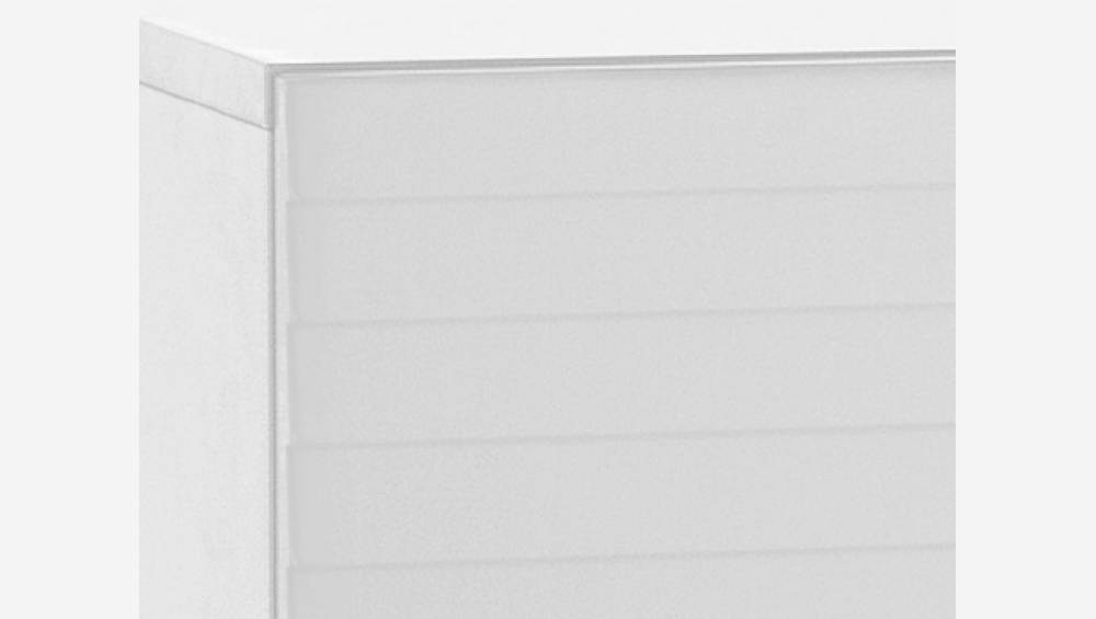 Bloco de arrumação pequeno modular com ripas - Branco - Design by James Patterson