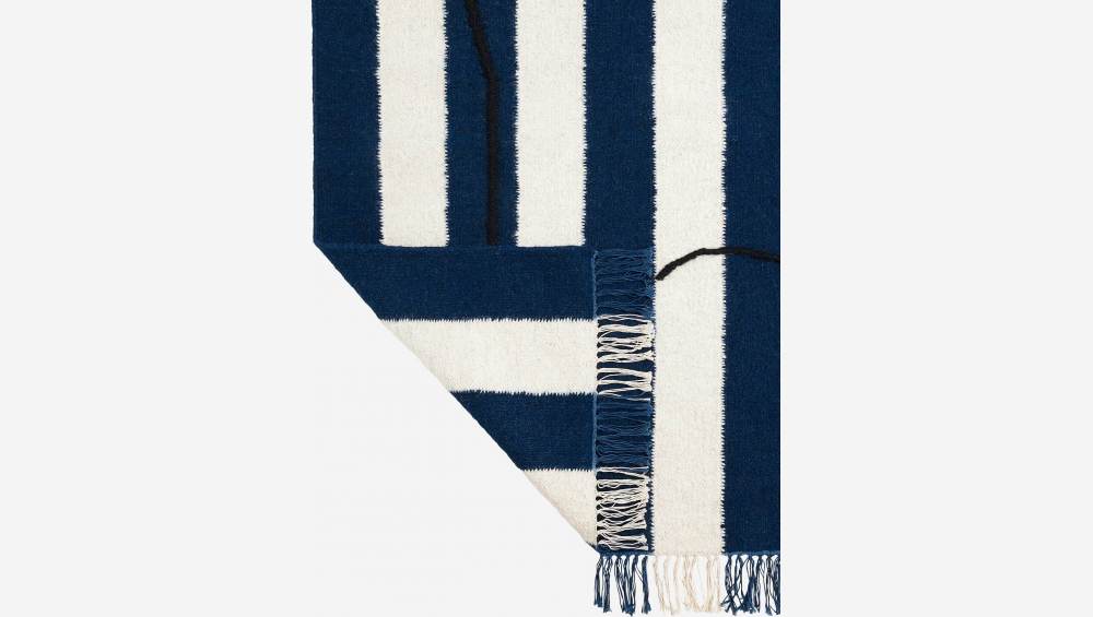 Alfombra tejida a mano de lana y algodón - 170 x 240 cm - Estampado by Floriane Jacques