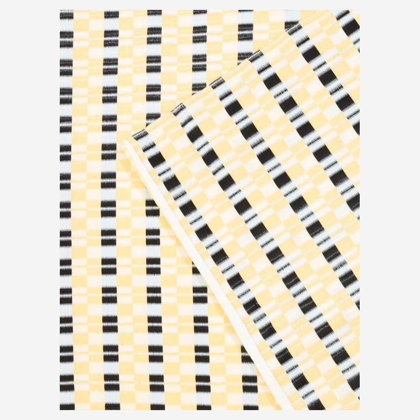 Tapis d'extérieur - 120 x 180 cm - Motif noir et beige - Design by Floriane Jacques
