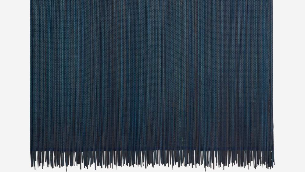 Set de 4 manteles individuales de bambú - 30 x 45 cm - Azul