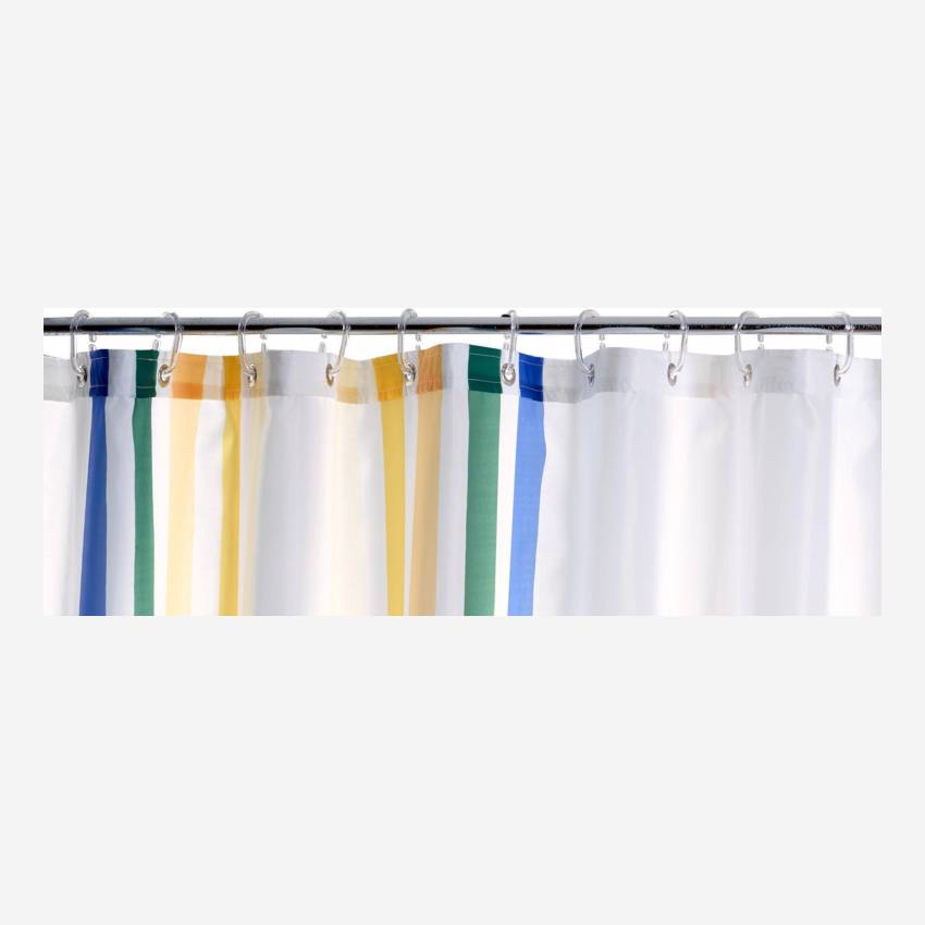 Cortina de ducha de tela - 200 x 180 cm -Multicolor