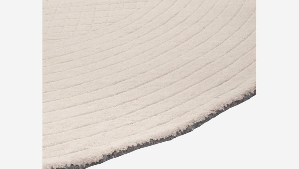 Tappeto in lana intrecciata - 170 x 240 cm - Ecru