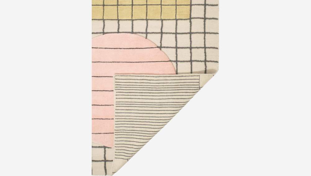 Gewebter Teppich aus Wolle - 170 x 240 cm - Motiv