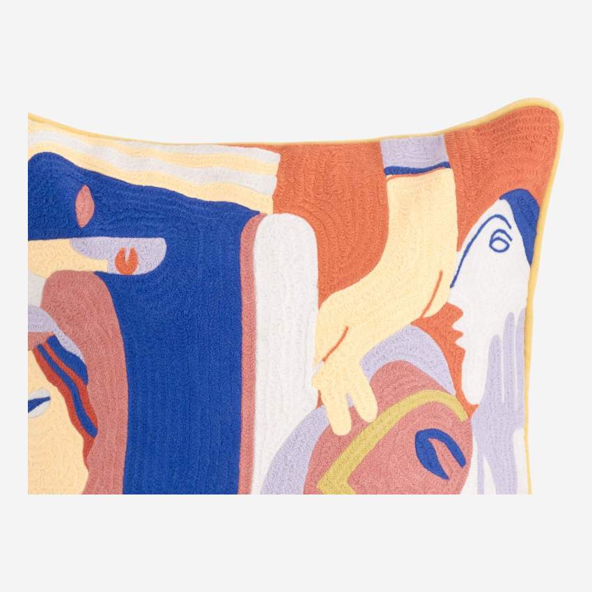 Kissen aus Baumwolle - 45 x 45 cm - Motiv by Floriane Jacques