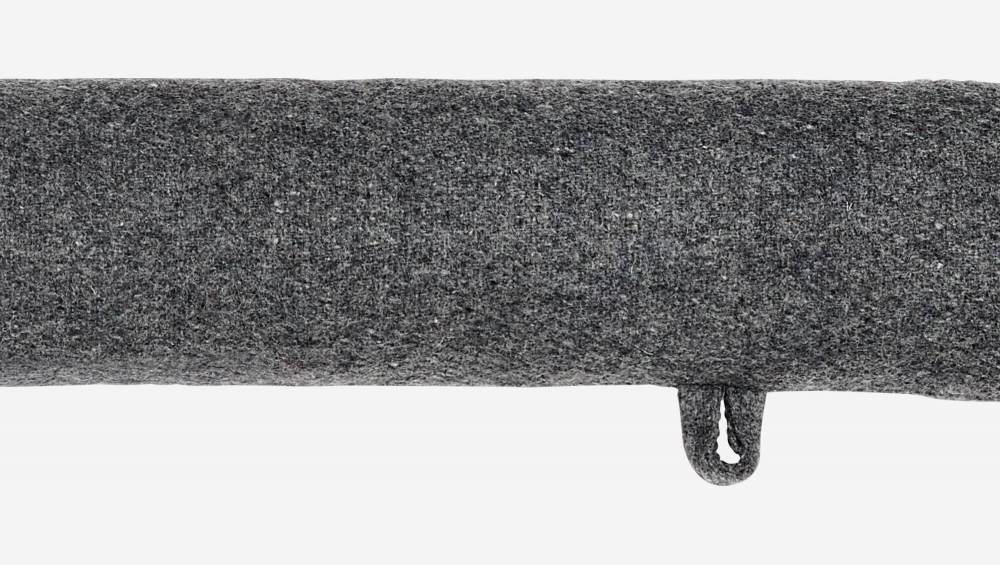 Rolo para porta em lã - Cinza - 80 cm