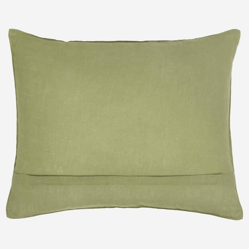 Cuscino in lino - 40 x 50 cm - Kaki