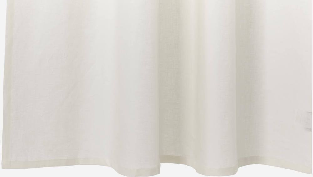 Coppia di tende 260x135cm in lino bianco