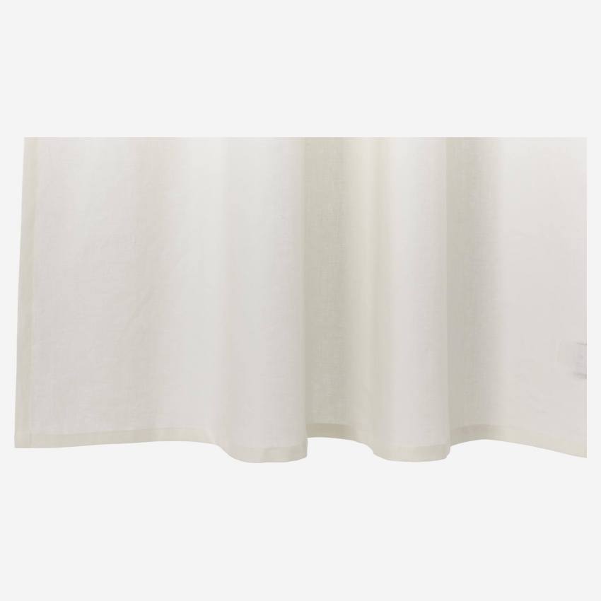 Paire de rideaux 260x135cm en lin blanc